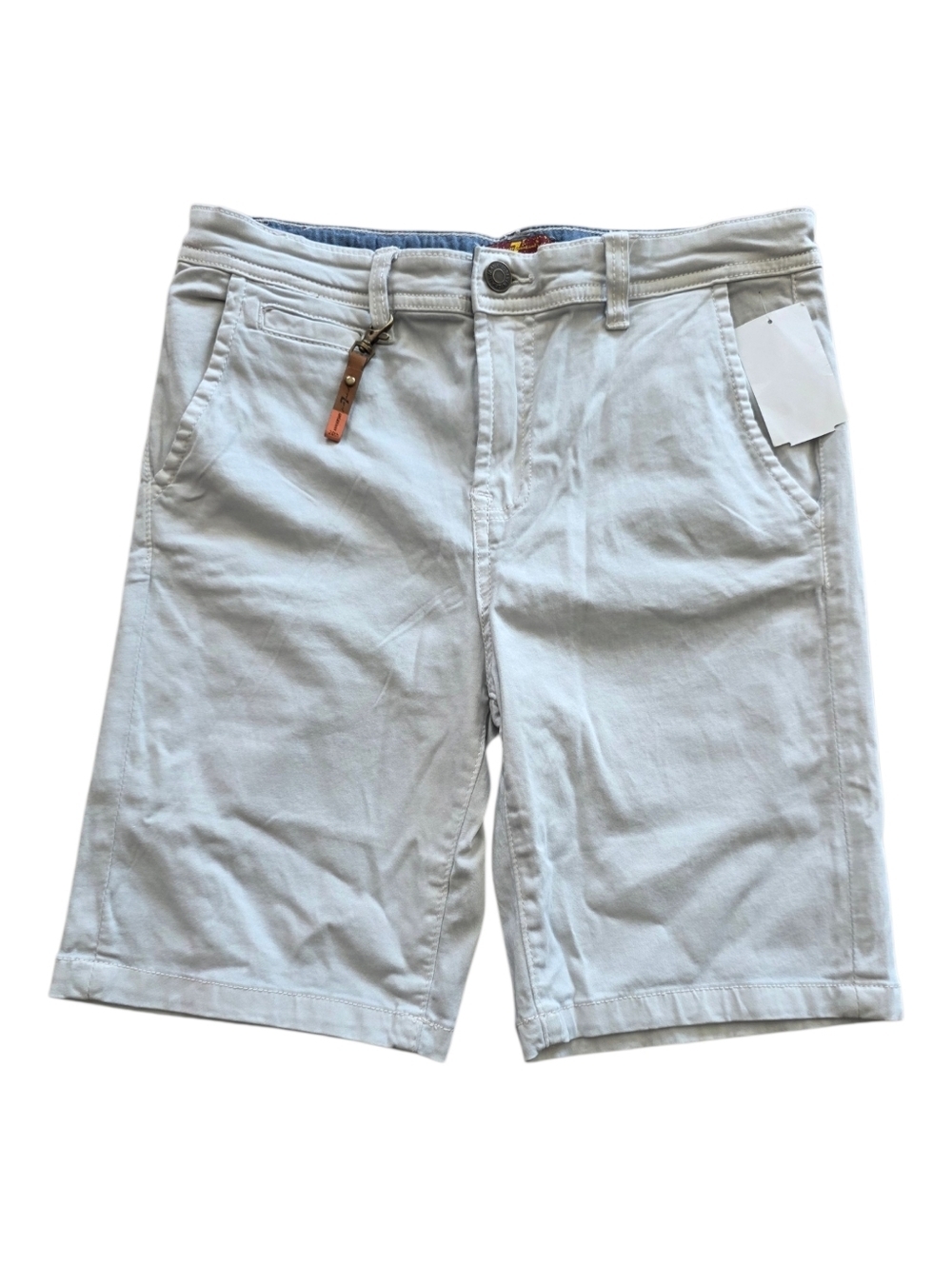 7 For All Mankind Boys Off White Flat Front Shorts 14